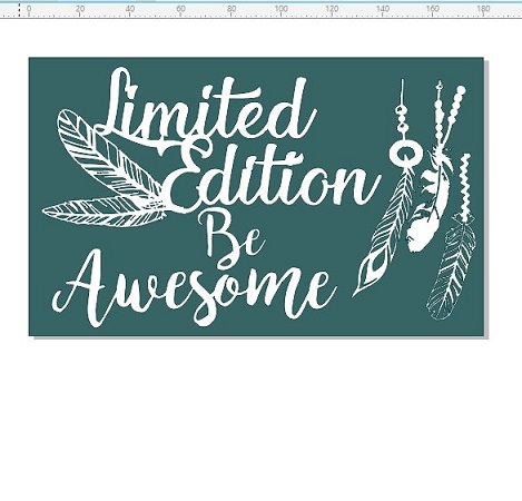 Limited edition be awesome,  funky, vintage, feathers ,110 x 180